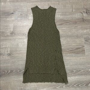 Sun & Shadow Textured Olive Knit Top